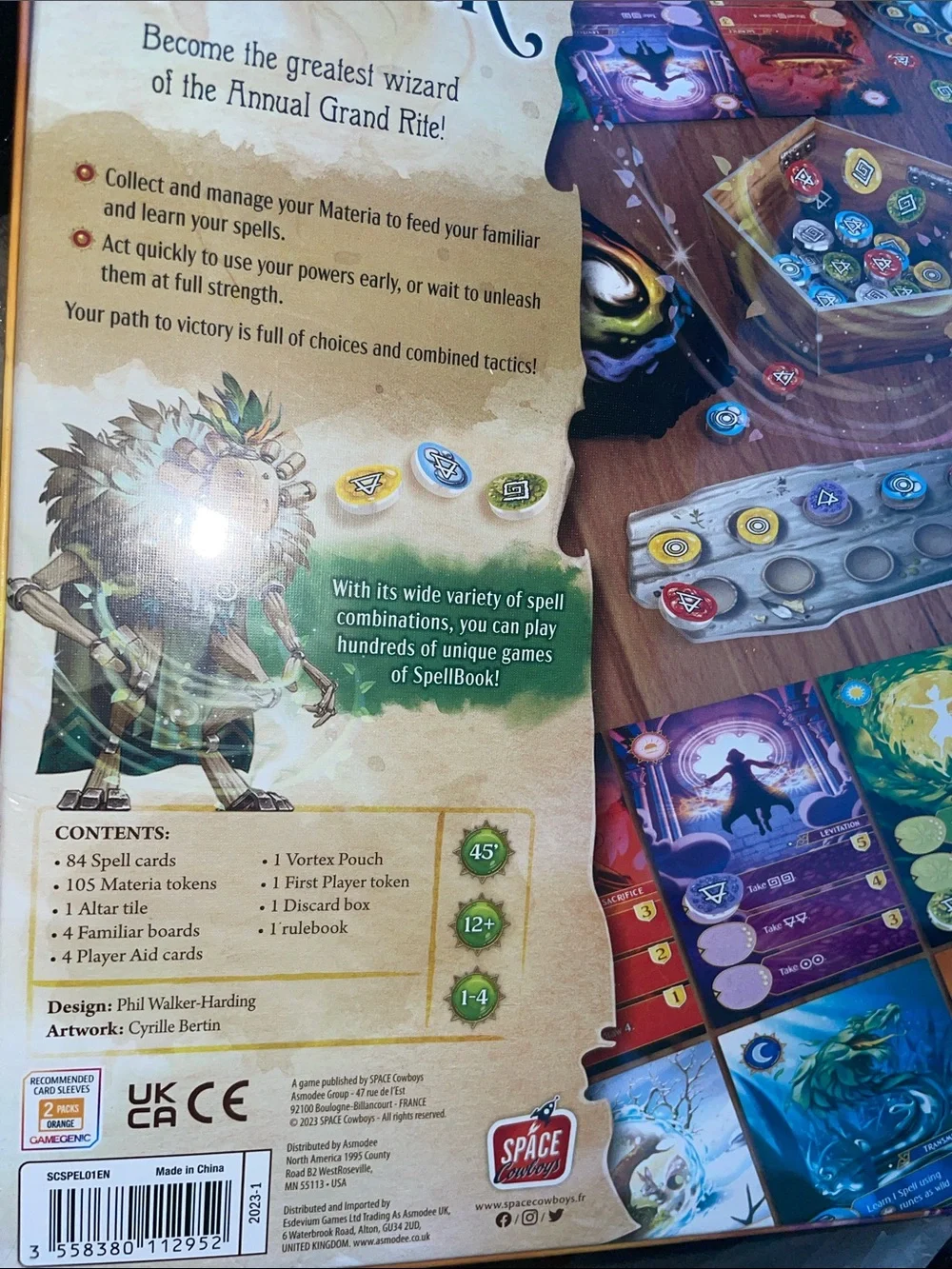SpellBook Phil Walker Harding board game NWT